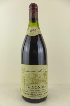 photo 1986 Gigondas Domaine de Cassan Rouge Rhône