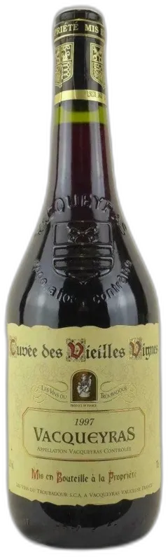 photo 1997 Vacqueyras Vin du Troubadour Cuvées des Vieilles Vignes Rouge Rhône