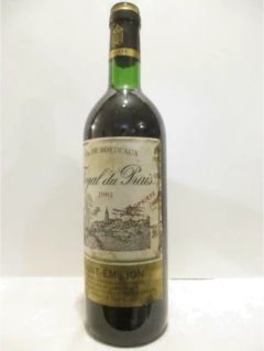 photo 1981 Saint-Émilion Joyal du Prais Rouge Bordeaux
