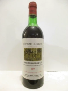 photo 1977 Saint-Émilion Château la Grave Grand Cru Rouge Bordeaux