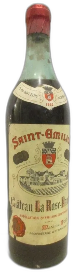 photo 1962 Saint-Émilion Château la Rose-Pourret b5 Rouge Bordeaux