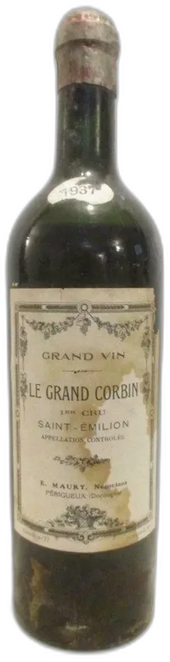photo 1937 Saint-Émilion le Grand Corbin Premier Cru b1 Rouge Bordeaux