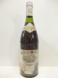 photo 1992 Brouilly Pierre Dupond Côte de Nevers Étiquette Abîmée) Rouge Beaujolais