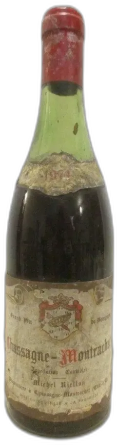 photo 1974 Chassagne-Montrachet Michel Niellon Niveau Bas Étiquette Fragile) Rouge Bourgogne