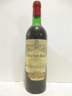 photo 1978 Pomerol Château Vieux-Maillet Étiquette Déchirée b2 Rouge Bordeaux