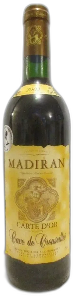 photo 2003 Madiran Cave de Crouseilles Carte d’or Rouge Sud-Ouest