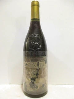 photo 1991 Gigondas le Vieux Cérier Étiquette en Lambeau Année Lisible) Rouge Rhône