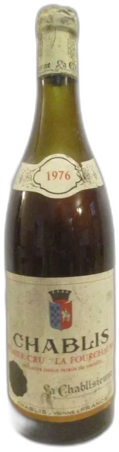 photo 1976 Chablis la Chablisienne Premier Cru Fourchaume Niveau Bas) Blanc Bourgogne