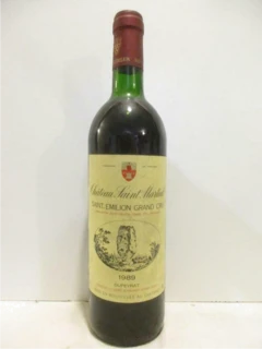 photo 1989 Saint-Émilion Château Saint-Martial Grand Cru Rouge Bordeaux