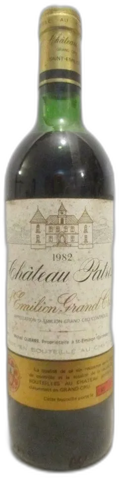 photo 1982 Saint-Émilion Château Patris Grand Cru Rouge Bordeaux