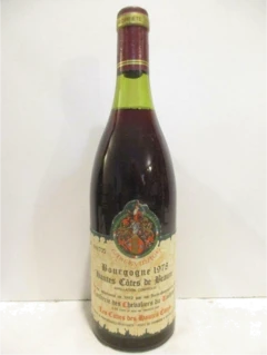 photo 1978 Hautes Côtes de Beaune Caves des Hautes Côtes Tastevinage Rouge Bourgogne