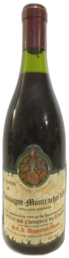 photo 1987 Chassagne-Montrachet Duperrier-Adam Tastevinage Rouge Bourgogne