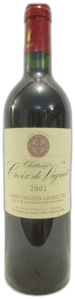 photo 2002 Saint-Émilion Château Croix de Vignot Rouge Bordeaux
