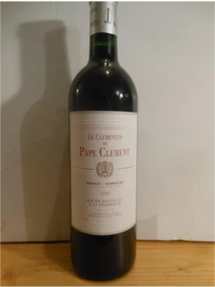 photo 2000 Pessac-Léognan le Clémentin du Château Pape Clément Rouge Bordeaux France