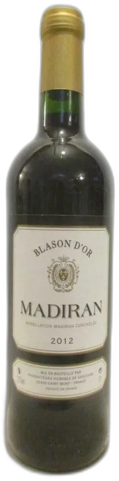 photo 2012 Madiran Producteurs Vignoble de Gascogne Blason d’or Rouge Sud-Ouest