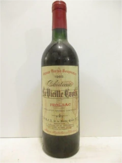 photo 1985 Fronsac Château la Vieille Croix Rouge Bordeaux