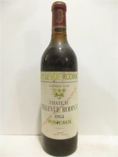 photo 1964 Pomerol Château Bellevue Rodinat Rouge Bordeaux