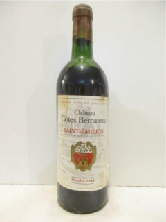 photo 1983 Saint-Émilion Château Côtes Bernateau Rouge Bordeaux