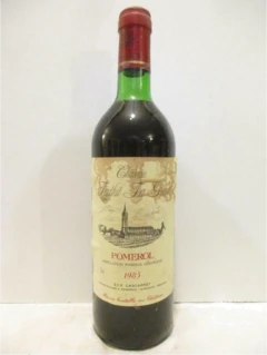 photo 1985 Pomerol Château Feythit Lagrave Étiquette Tâchée) Rouge Bordeaux