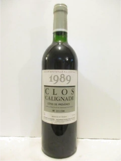 photo 1989 Côtes de Provence Clos Calignade Rouge Provence
