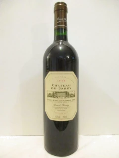 photo 1998 Saint-Émilion Château du Barry Grand Cru Rouge Bordeaux