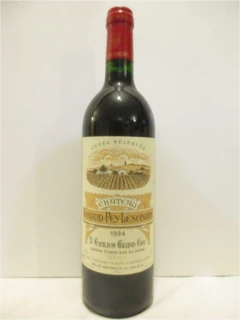 photo 1994 Saint-Émilion Château Grand Pey-Lescours Grand Cru Cuvée Réservée Rouge Bordeaux