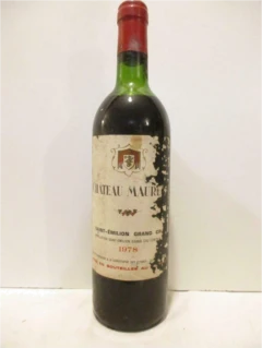photo 1978 Saint-Émilion Château Maurens Grand Cru Étiquette Déchirée) Rouge Bordeaux