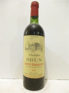 photo 1975 Saint-Émilion Château Brun Rouge Bordeaux