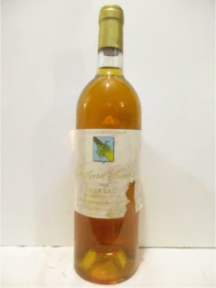 photo 1988 Sauternes Château Piada Barsac Étiquette Abîmée) Liquoreux Bordeaux