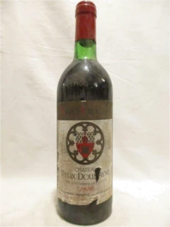 photo 1978 Saint-Émilion Château Vieux Doumayne Étiquette Abîmée b2 Rouge Bordeaux