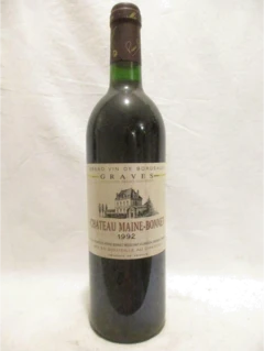 photo 1992 Graves Château Maine-Bonnet Rouge Bordeaux