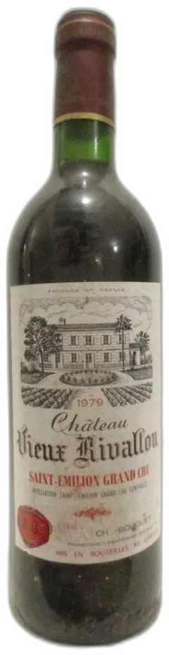 photo 1979 Saint-Émilion Château Vieux Rivallon Grand Cru Rouge Bordeaux