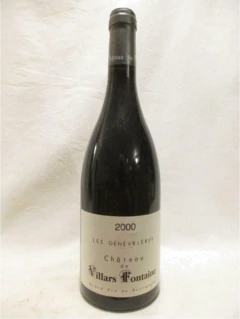 photo 2000 Hautes Côtes de Nuits Château de Villars Fontaine les Genévrières Rouge Bourgogne
