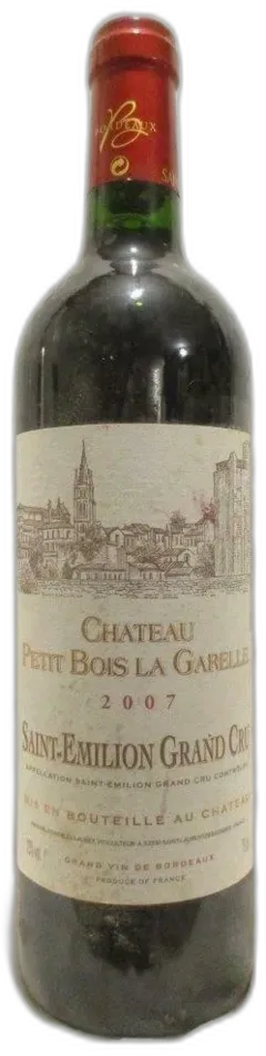 photo 2007 Saint-Émilion Château Petit Bois la Garelle Grand Cru Rouge Bordeaux