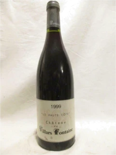 photo 1999 Hautes Côtes de Nuits Château de Villars Fontaine le Haute Côte Rouge Bourgogne