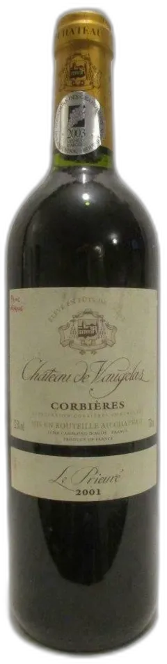 photo 2001 Corbières Château de Vaugelas le Prieuré Rouge Languedoc