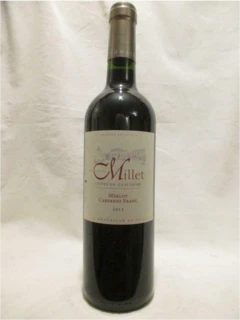 photo 2013 Vdp des Côtes de Gascogne Domaine de Millet Merlot Cabernet Franc Rouge Sud-Ouest