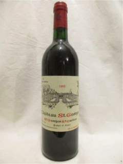 photo 1993 Saint-Georges Saint-Émilion Château Saint-Georges Rouge Bordeaux