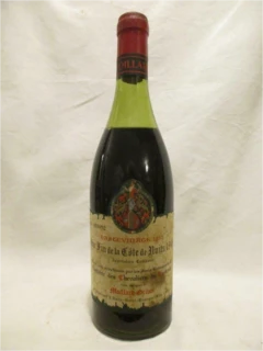 photo 1949 Vin Fin de la Côte de Nuits Moillard Tastevinage b1 Rouge Bourgogne