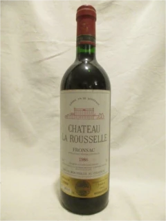 photo 1986 Fronsac Château la Rousselle Rouge Bordeaux
