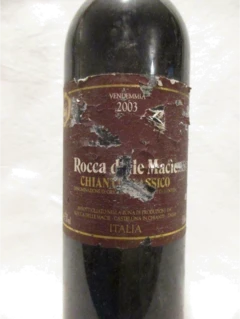 photo 2003 Chianti Classico Rocca de la Macie Étiquette Abîmée) Rouge Toscane Italie