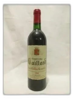 photo 1989 Saint-Émilion Château Gaillard Grand Cru Rouge Bordeaux France