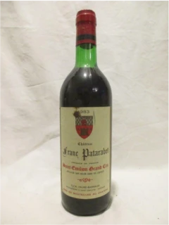 photo 1983 Saint-Émilion Château Franc Patarabet Grand Cru Rouge Bordeaux France