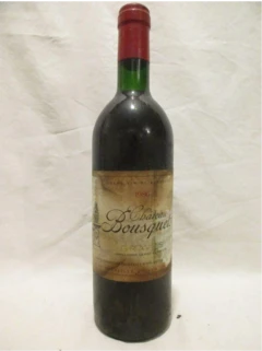 photo 1986 Graves Château Bousquet Étiquette Tâchée) Rouge Bordeaux France