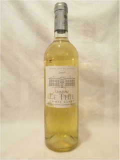 photo 2009 Pessac-Léognan Château le Thill Étiquette Tachée) Blanc Bordeaux