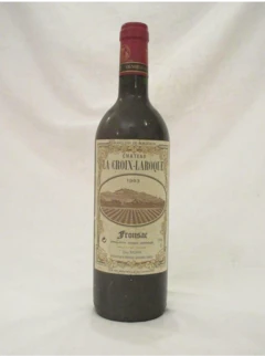 photo 1993 Fronsac Château la Croix-Laroque Rouge Bordeaux