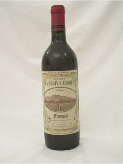 photo 1994 Fronsac Château la Croix-Laroque Rouge Bordeaux