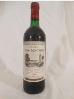 photo 1986 Côtes de Castillon Château Canon Montségur Evelyne Lovato Rouge Bordeaux