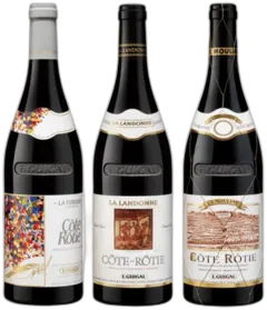 photo E. Guigal Cote Rotie la Landonne la Turque la Mouline 2021 Assortie Trilogie Assortment Case