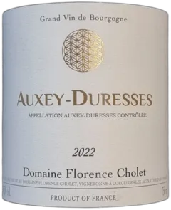 photo du vin Auxey-Duresses 2022 Blanc Florence Cholet